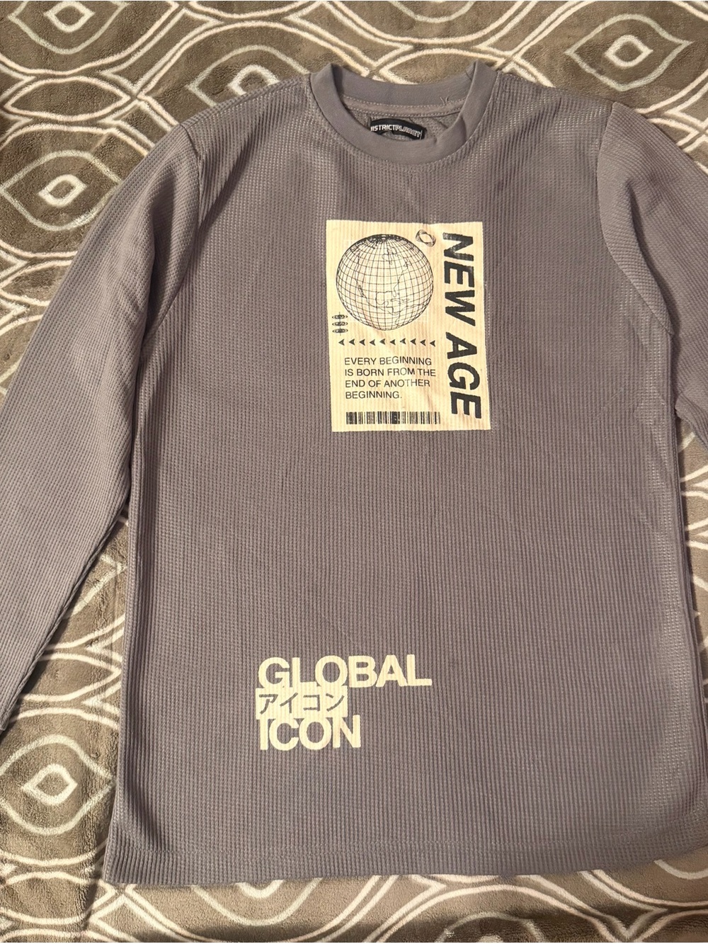 New Age Global Icon Long-Sleeve Sweater - Gray